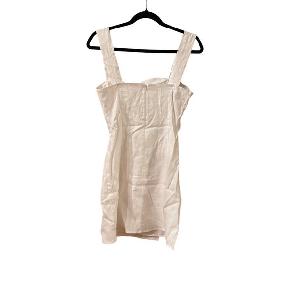 REFORMATION Reformation Kerrigan Linen Mini Dress White size 6 NWT - Picture 9 of 9